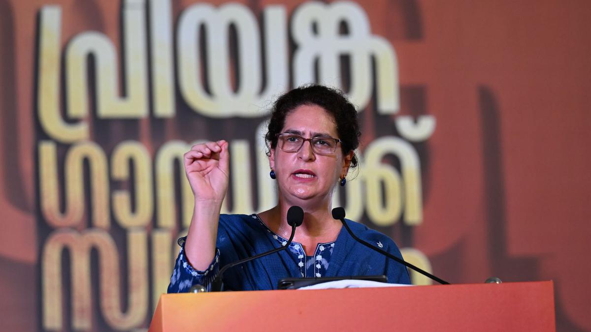 ‘For Modi’s men, Constitution is a piece of paper worth nothing’, alleges Congress leader Priyanka Gandhi