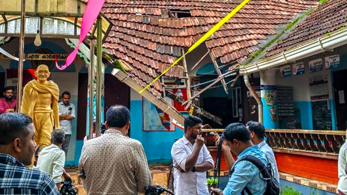 School roof partially collapses in Alappuzha