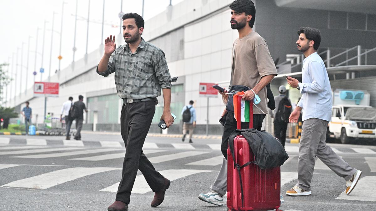Flight carrying 110 Indian students, evacuated from war-torn Iran under Operation Sindhu; lands in Delhi