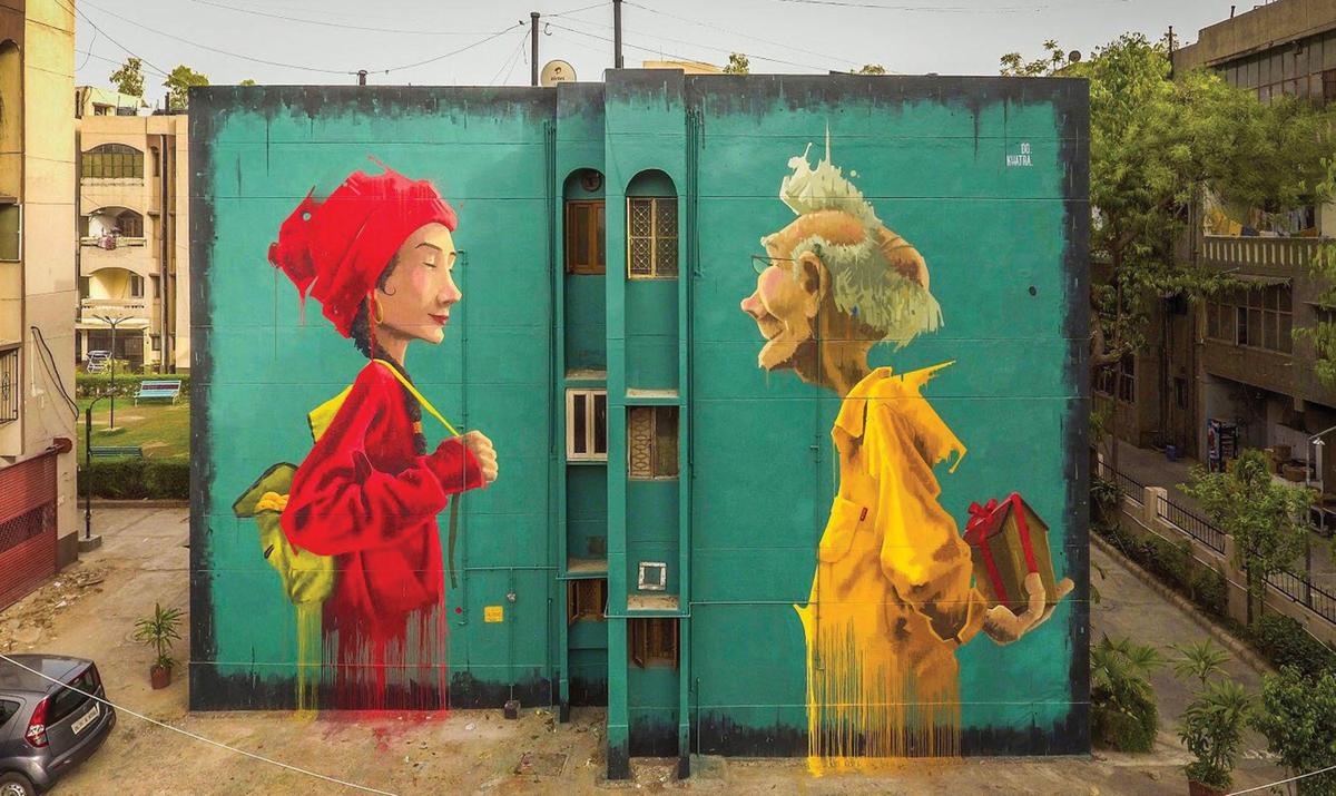 Mural art by artist Khatra Mural art by artist Khatra