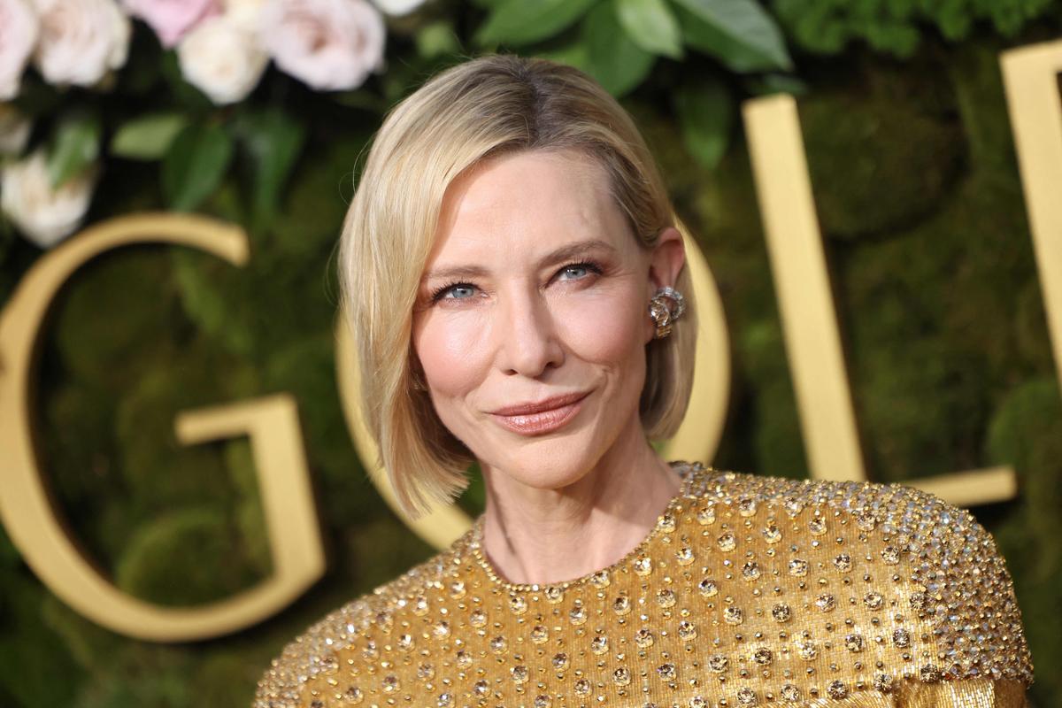 Australian actress Cate Blanchett arrives for the 82nd annual Golden Globe Awards at the Beverly Hilton hotel in Beverly Hills, California, on January 5, 2025. (Photo by Etienne Laurent / AFP)