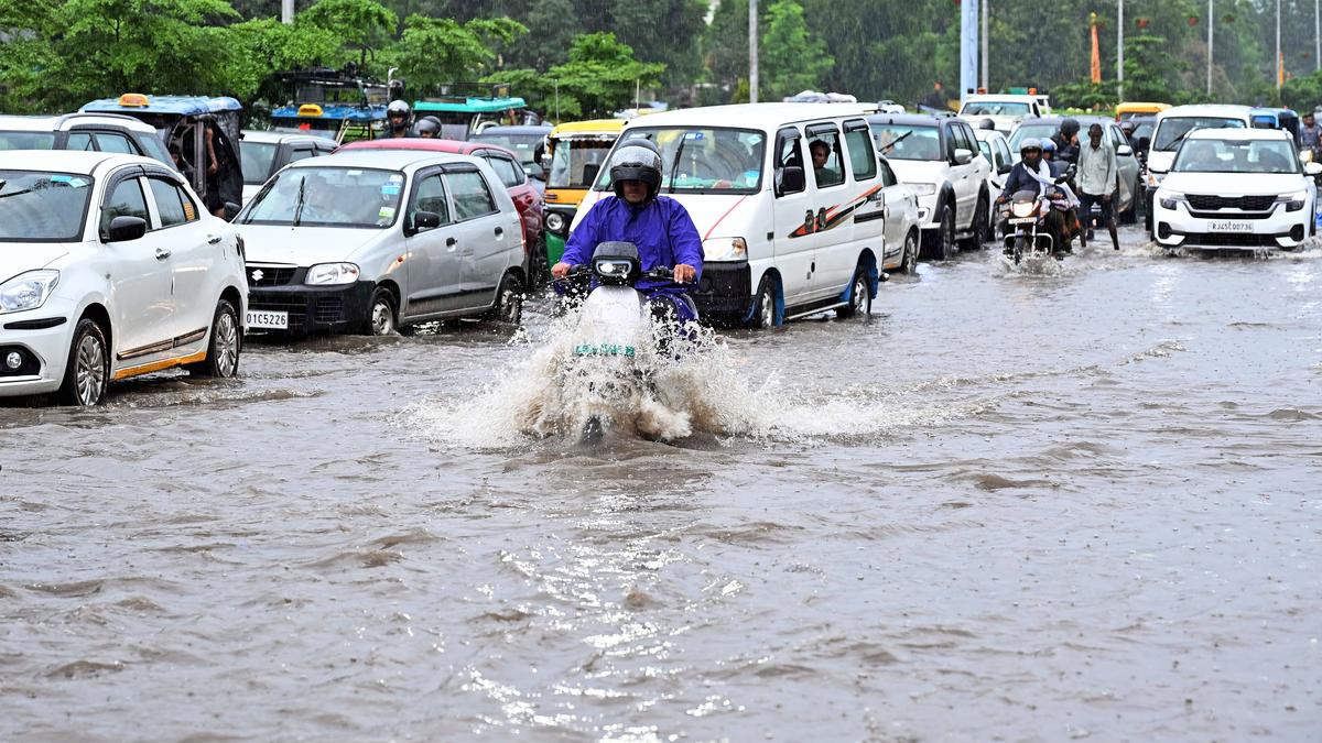 Rajasthan: Ajmer waterlogged after spells of heavy downpour