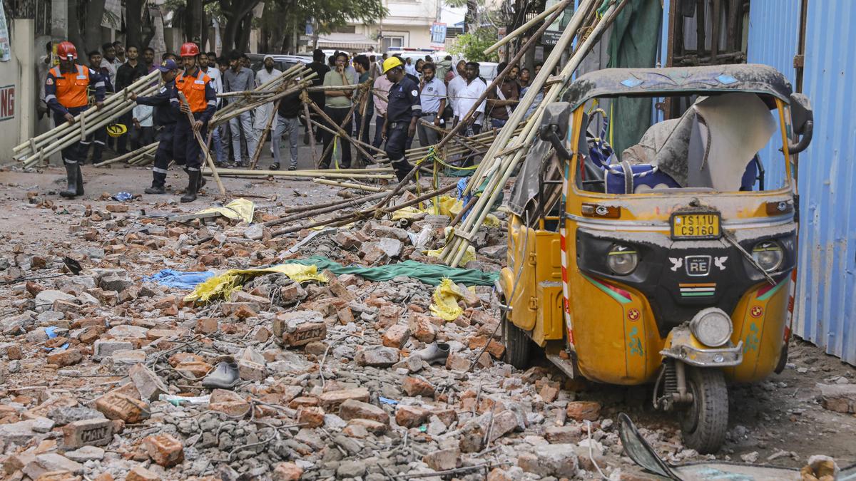 Two workers killed after falling from under construction building in Tolichowki
