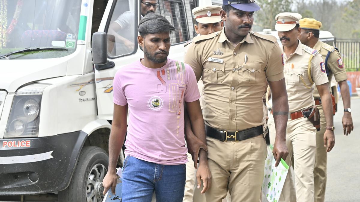 Two suspected Maoists accused of destroying cameras in Upper Bhavani brought to Ooty