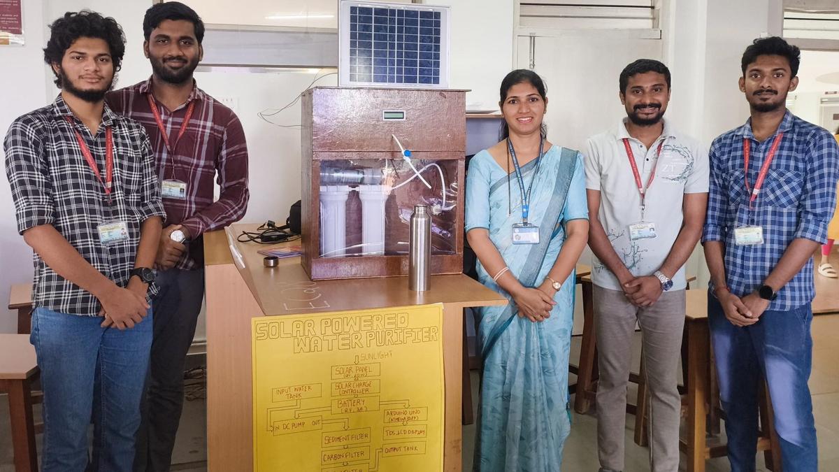 Students develop solar-powered water purifier for villages