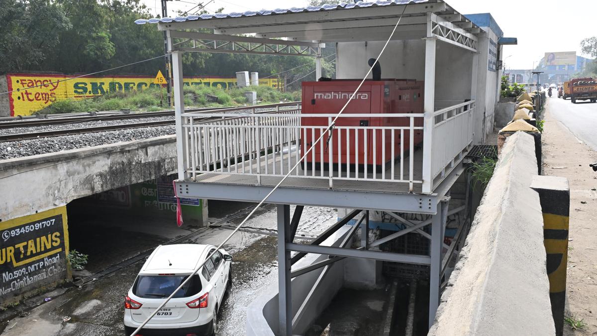 Coimbatore Corporation installs generators to ensure continuous operation of motor pumps at underpasses during rain