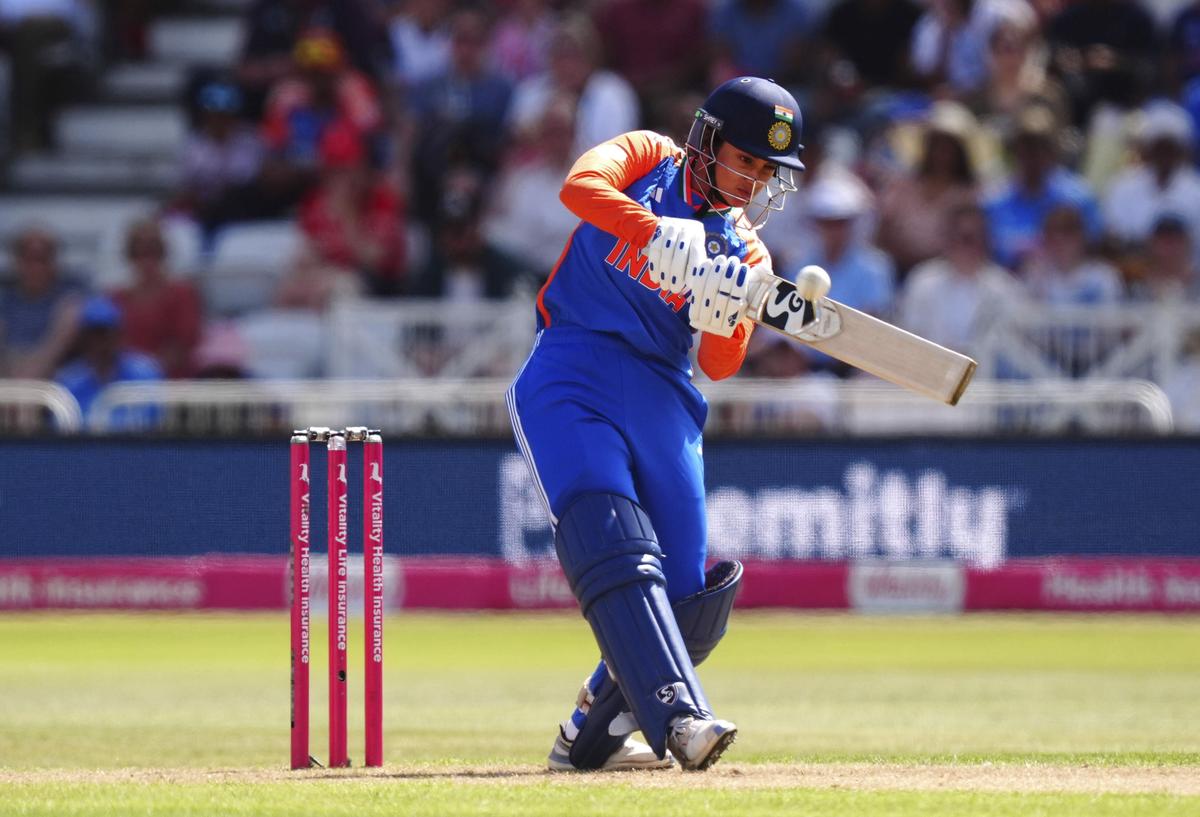 India Women vs England Women 1st T20I Highlights: Mandhana Stars in Dominant Victory 14 Indian cricket players celebrating a win