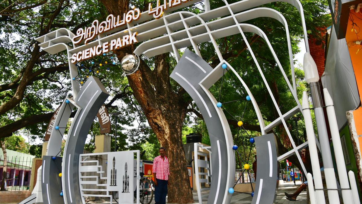 From cars, colours to Chandrayaan-III | Science Park with over 35 physics and mathematics models open for all in Coimbatore; Coimbatore Corporation renovated for ₹51 lakh under the Namakku Naame schem