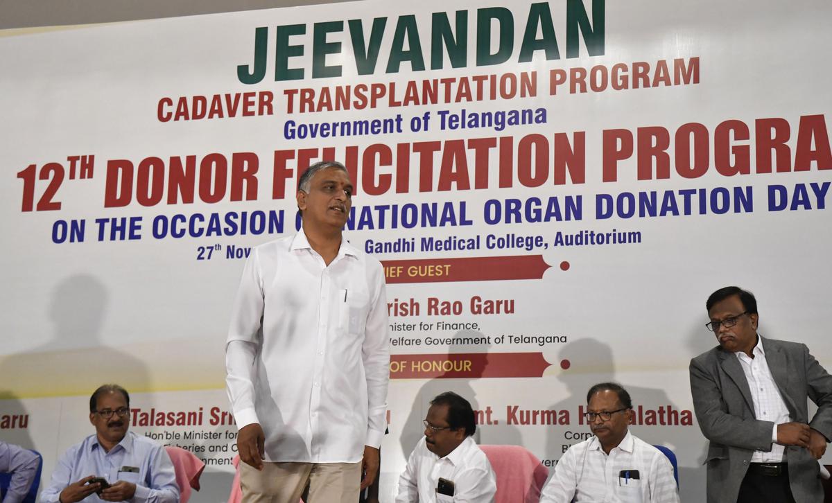 One organ donor can save lifes of eight persons: Harish Rao