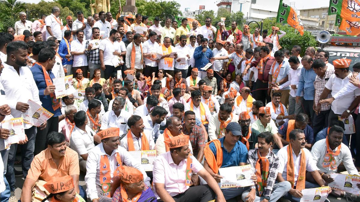 BJP intensifies protest against State govt.
