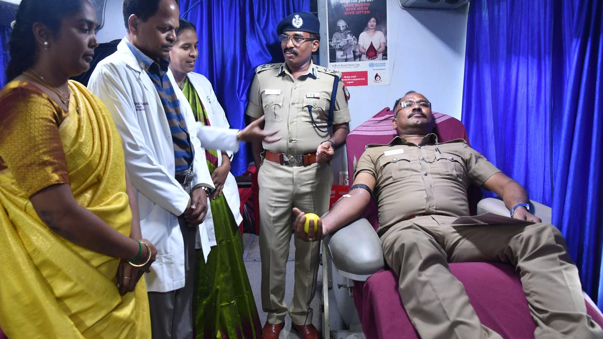 GRH and police hold blood donation camp