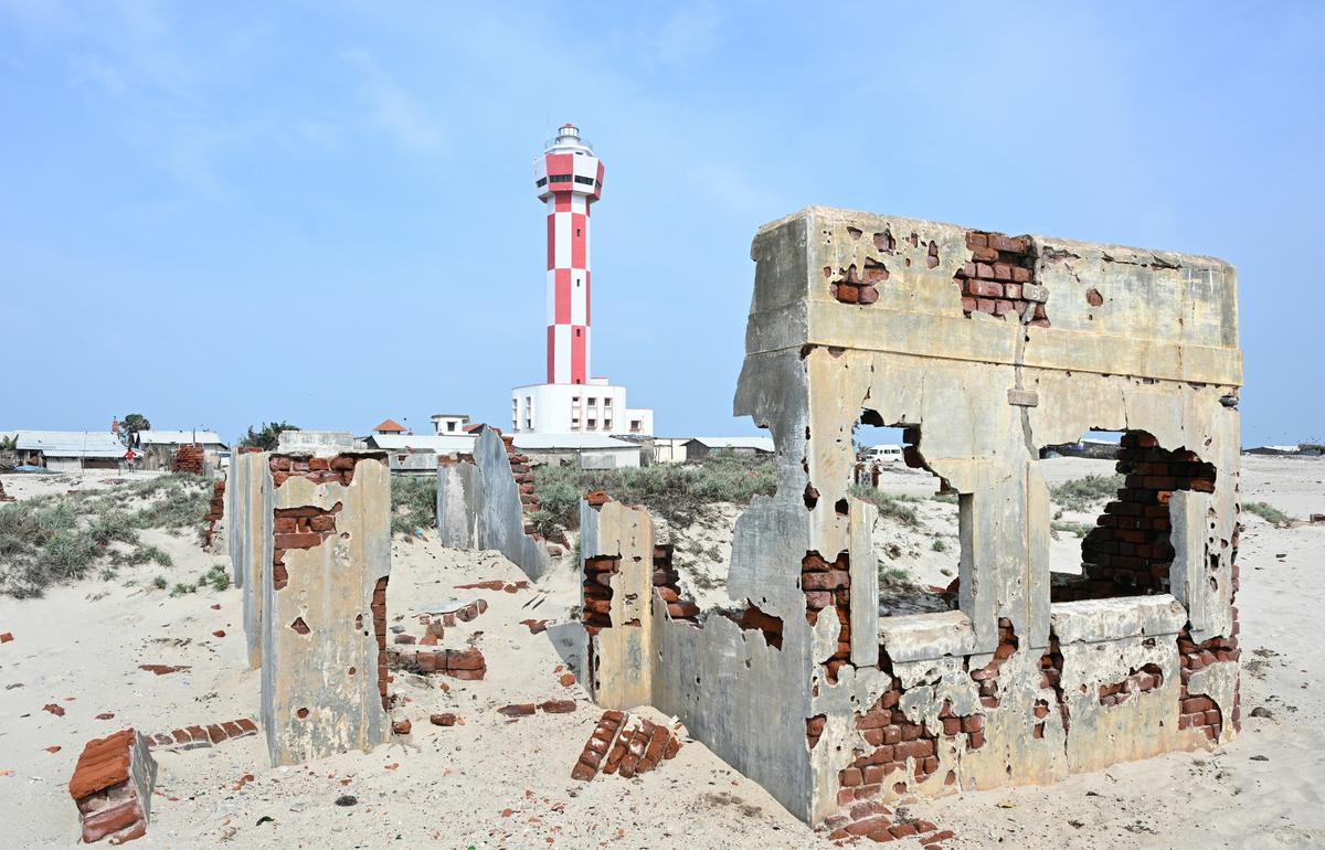 The lighthouse in Dhanushkodi was built in 2022.