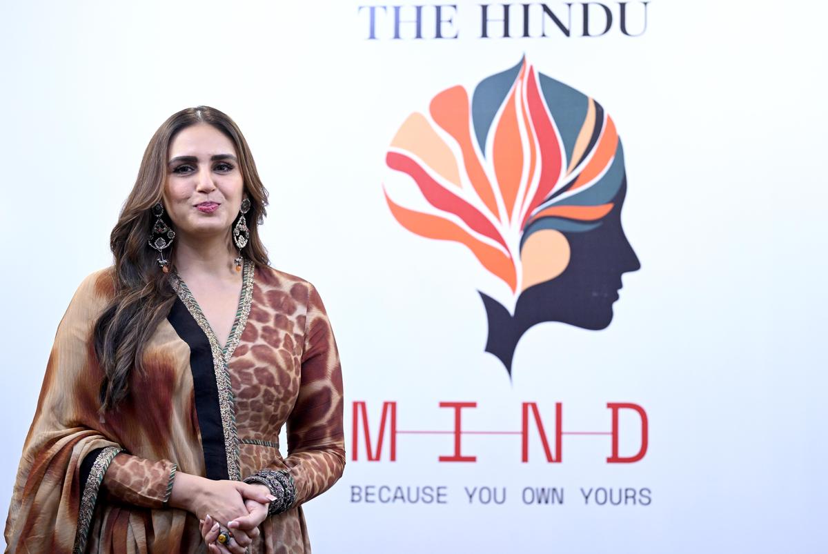 New Delhi: 01/11/2025: Indian actress Huma Qureshi during 'The Hindu MIND Series'in New Delhi on November 01, 2025. 
Photo by: Shashi Shekhar Kashyap/ The Hindu