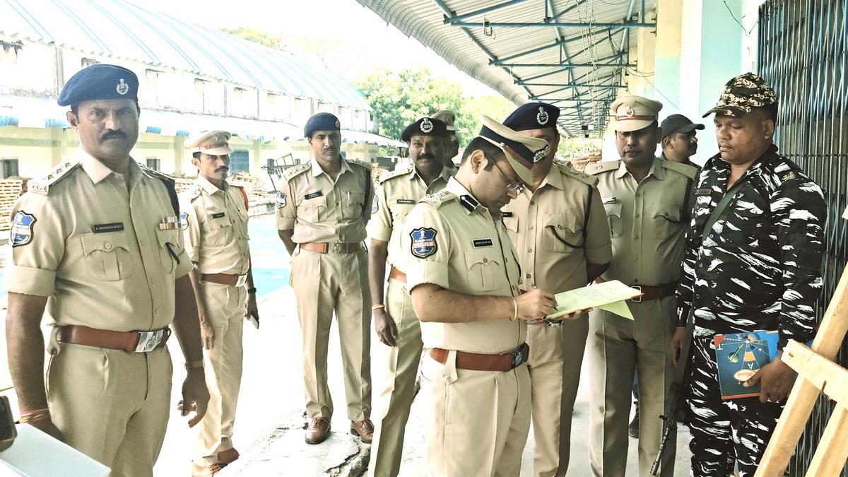 Three-tier security at strong rooms containing EVMs in Warangal