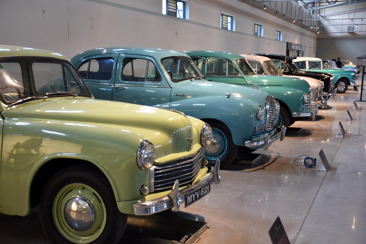 A collection of vintage cars at Payana Car Museum near Mysuru. 