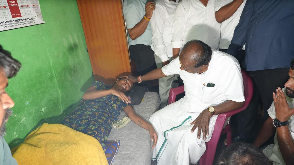 HDK extends helping hand to ailing woman and her distressed family in Nanjangud