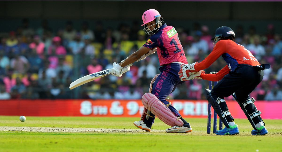 Belligerent: Jaiswal was the dominant of the openers as Royals set a stiff target.