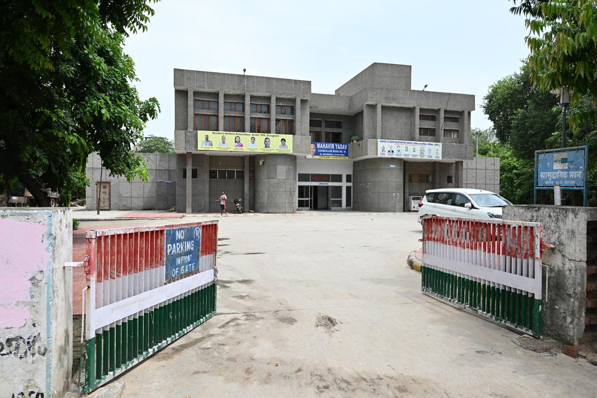 A community centre designated as a special holding centre by the district administration at Sector 10A in Gurugram.