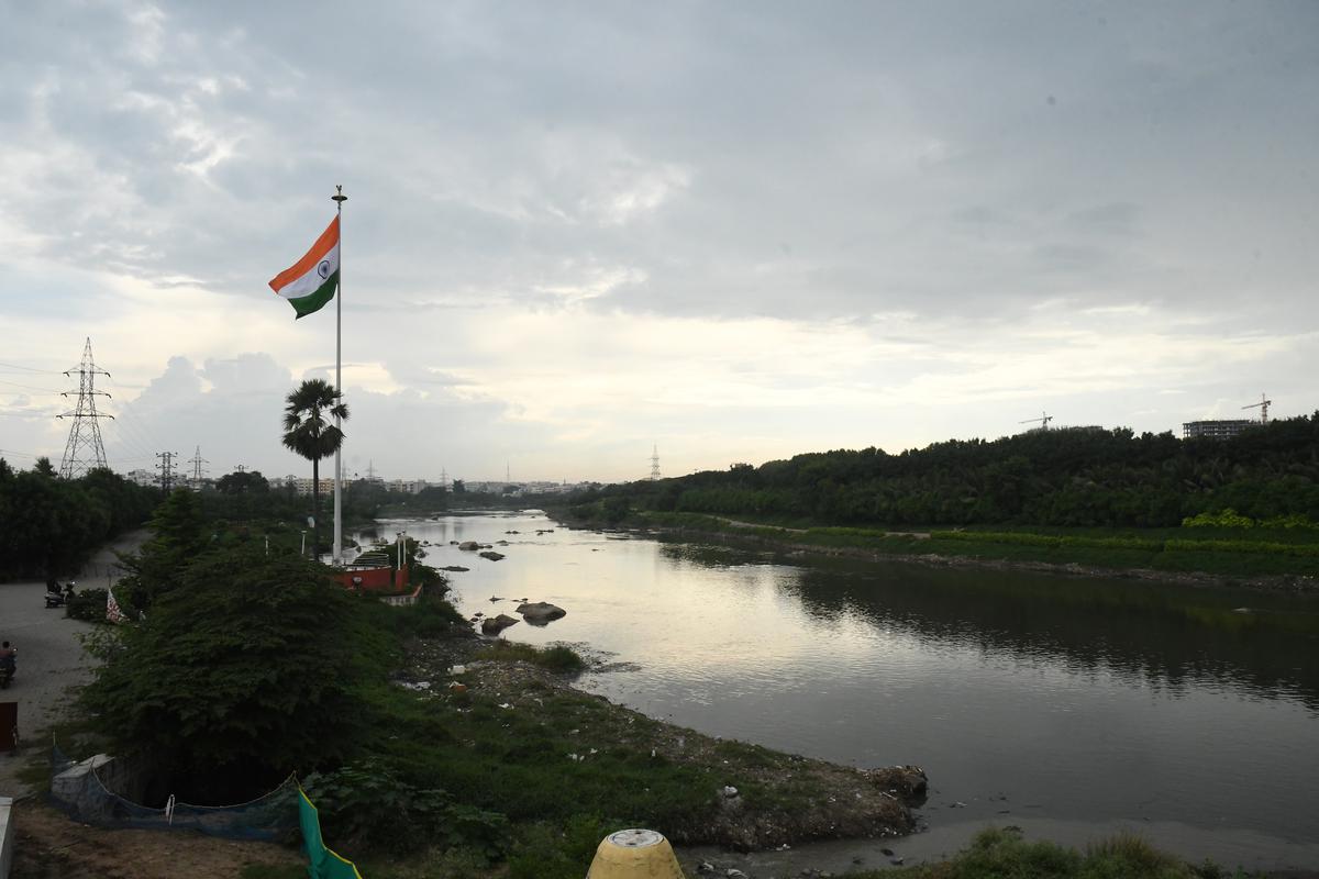 A view of the Musi river at Nagole. The State government plans to construct bridges across the river at different locations across the city. 