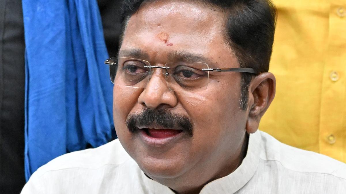 Dhinakaran appeals to TVK government to shut down unauthorised bars