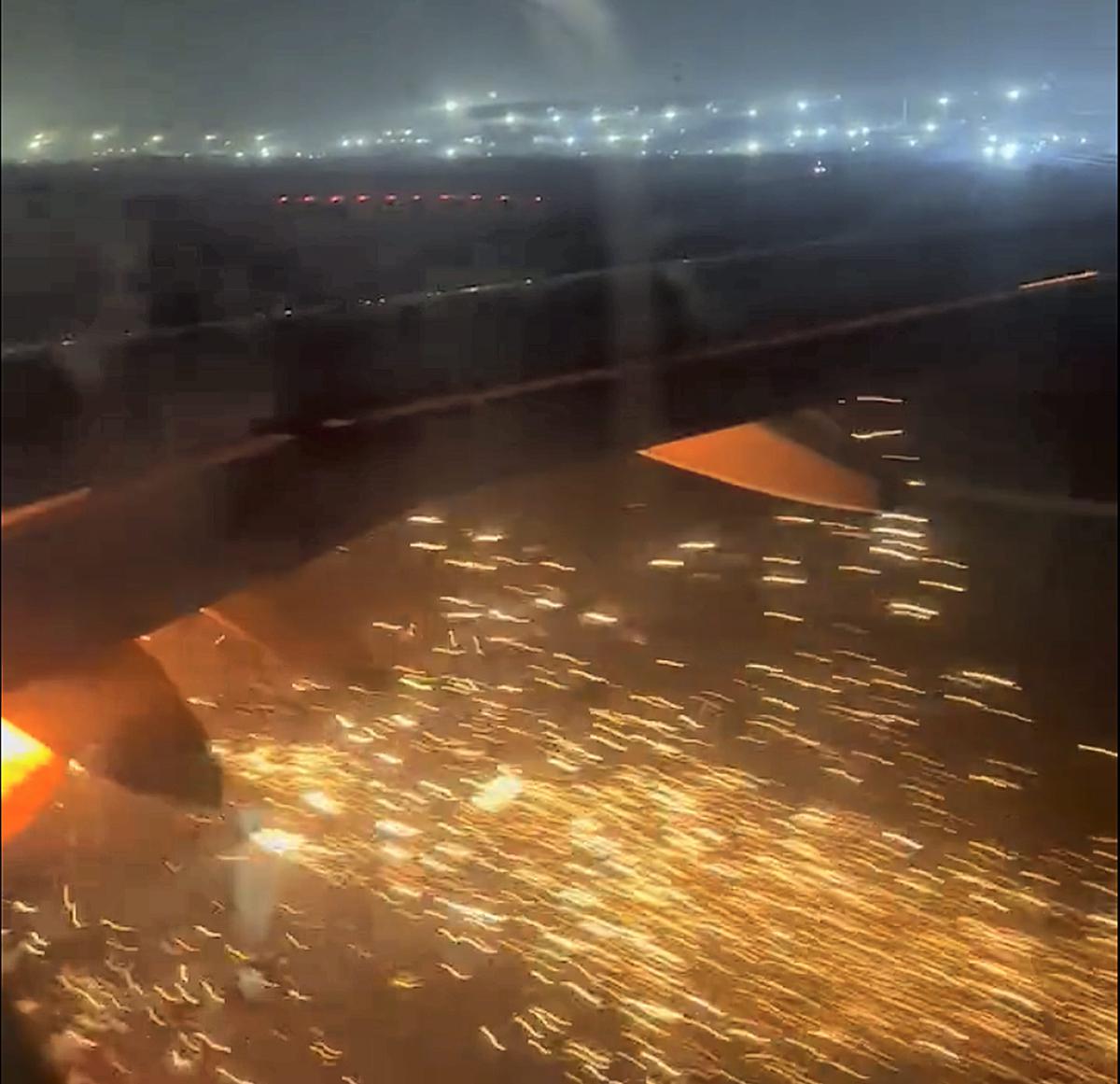 IndiGo plane grounded after engine catches fire at Delhi airport