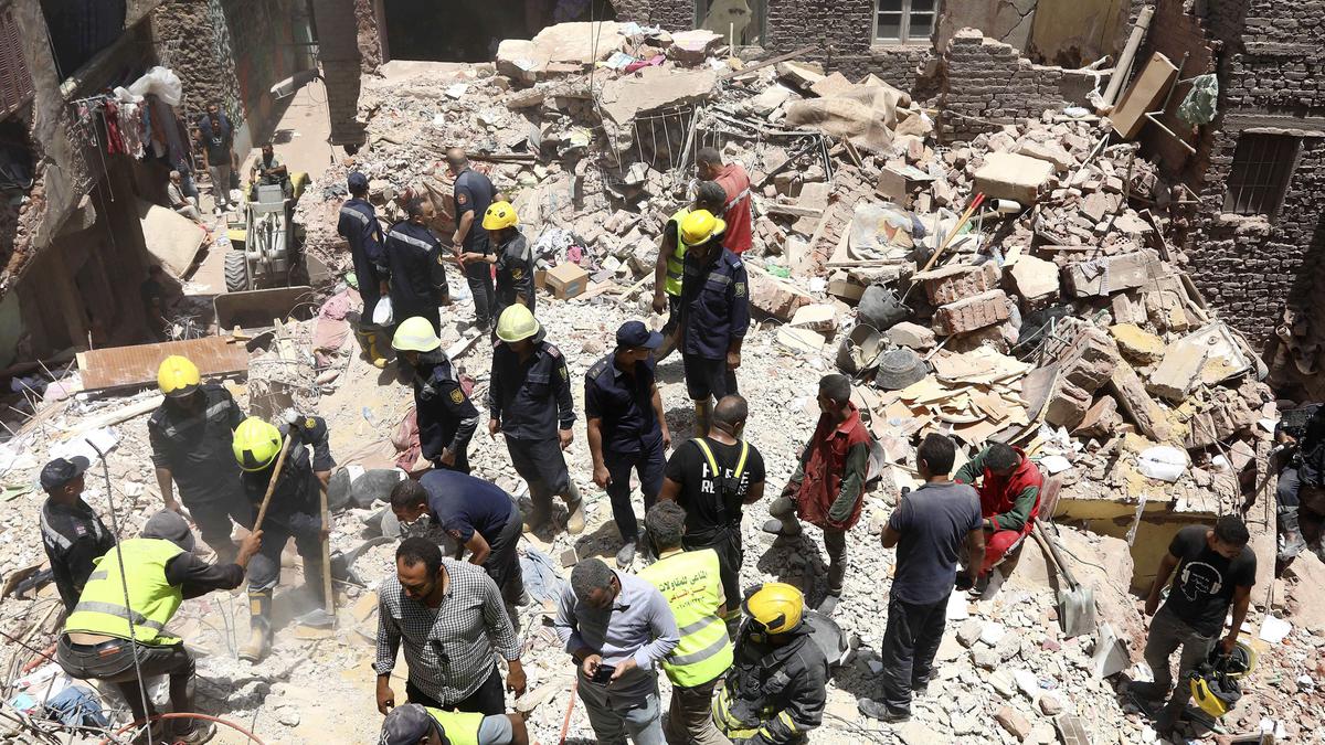 A five-storey apartment building collapses in Cairo and kills at least 9 people