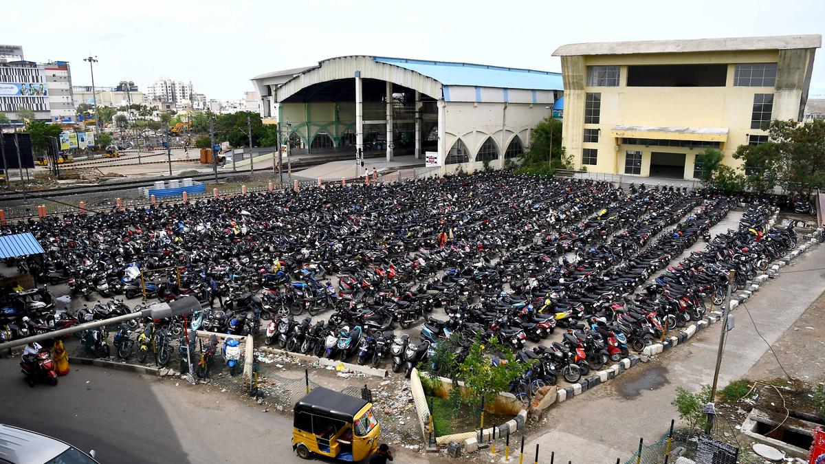 Unauthorised parking leaves little space for vehicles of regular commuters at some MRTS stations
