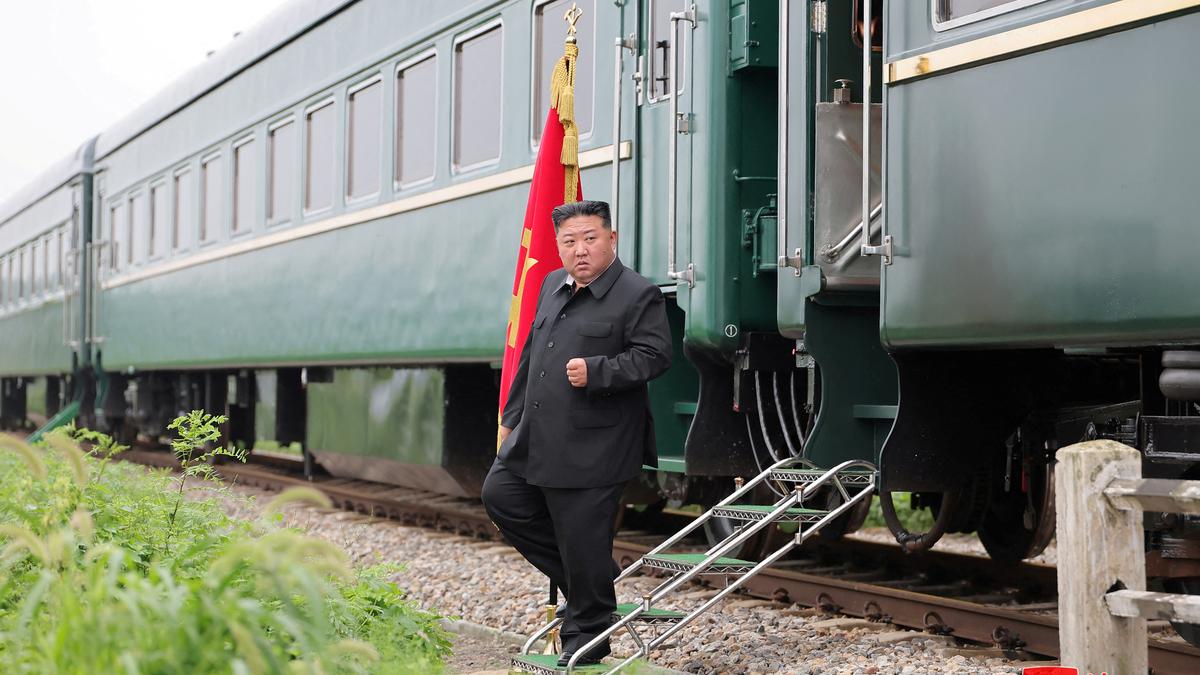 North Korean leader takes train to China for military parade