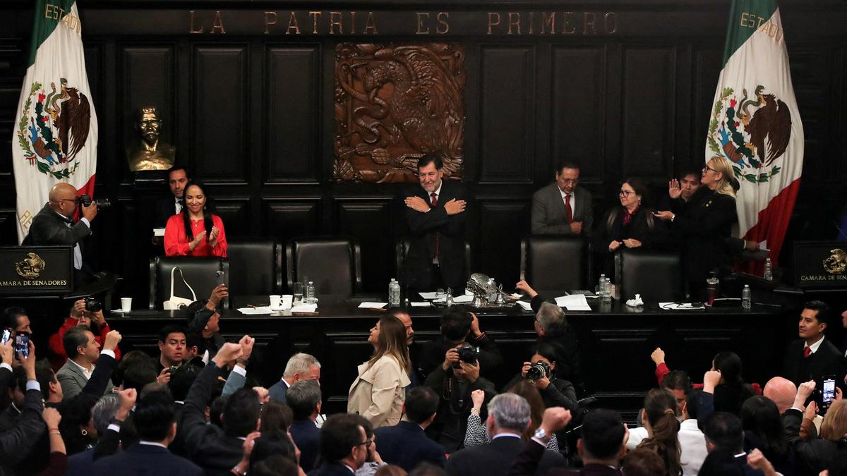 Mexico’s Senate approves contentious judicial overhaul after protesters storm chamber