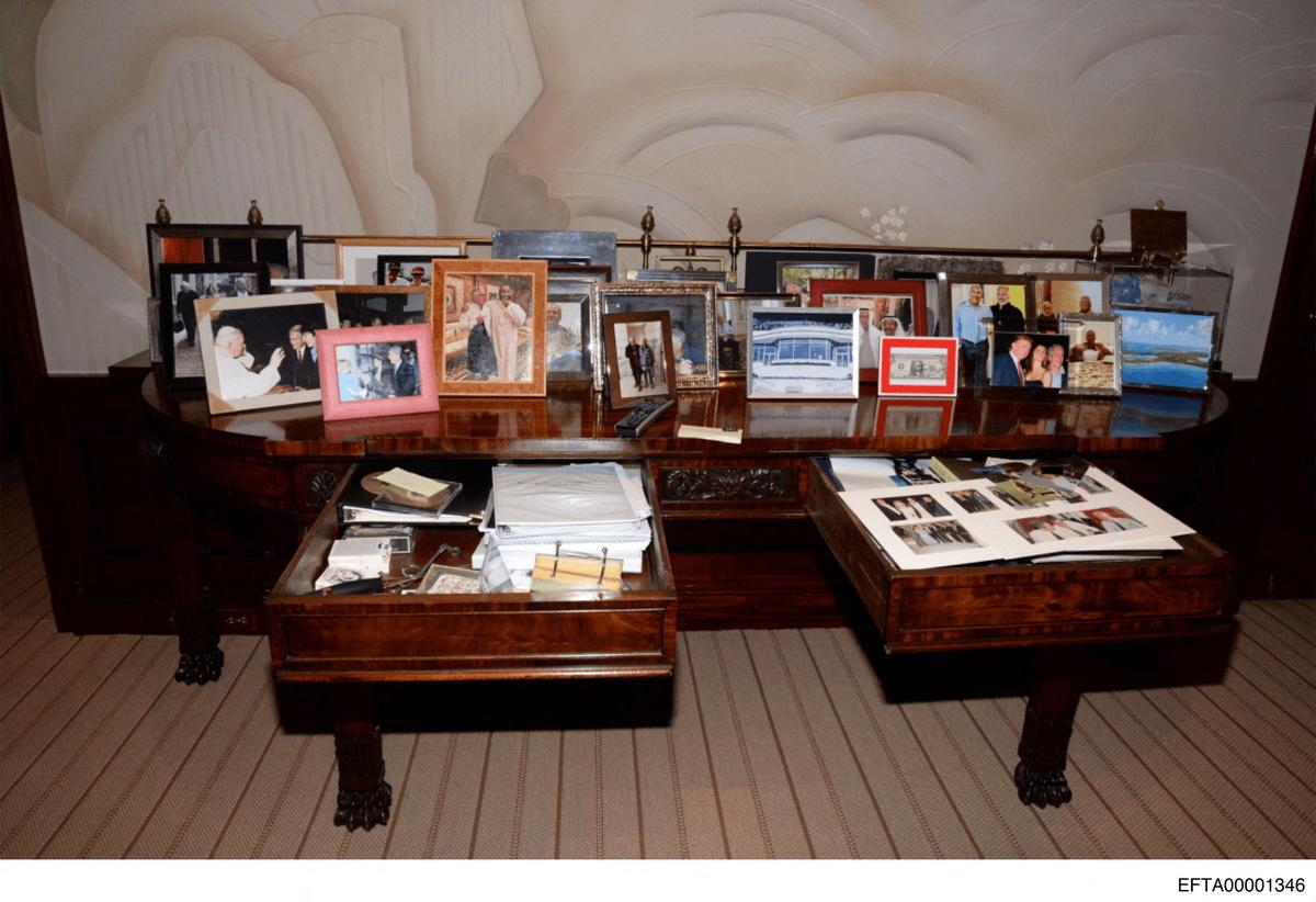 A view of drawers and framed photos shown in Jeffrey Epstein's Manhattan home are seen in this image released by the Department of Justice in Washington, D.C., U.S., on December 19, 2025 as part of a new trove of documents from its investigations into the late financier and convicted sex offender Jeffrey Epstein. Photo: U.S. Justice Department/Handout via Reuters  