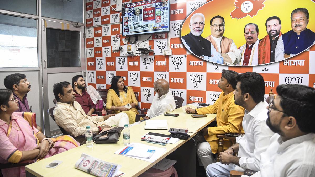 Ticket seekers crowd party offices in Patna on day of ECI’s announcement for Bihar election