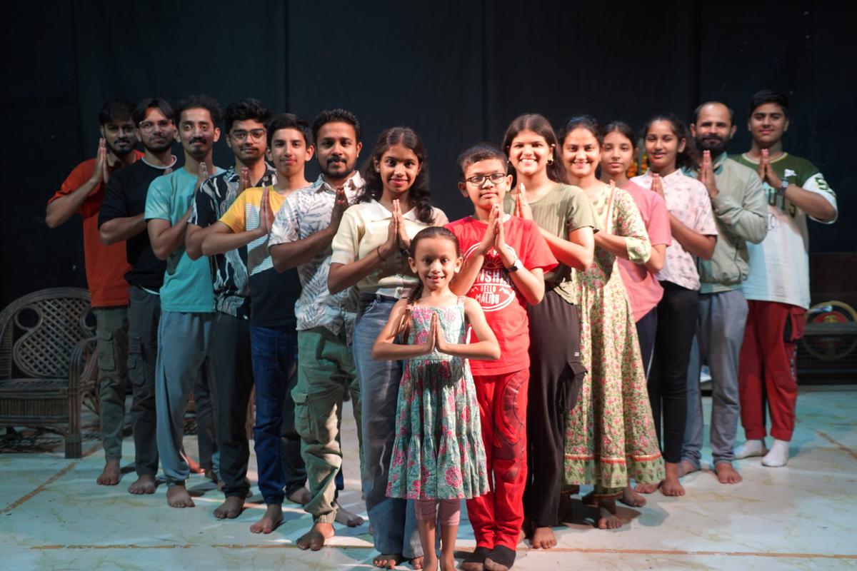 The group of Swatantra Theatre who will be performing Malgudi Days at the second edition of Vizag Junior Theatre Fest in Visakhapatnam.