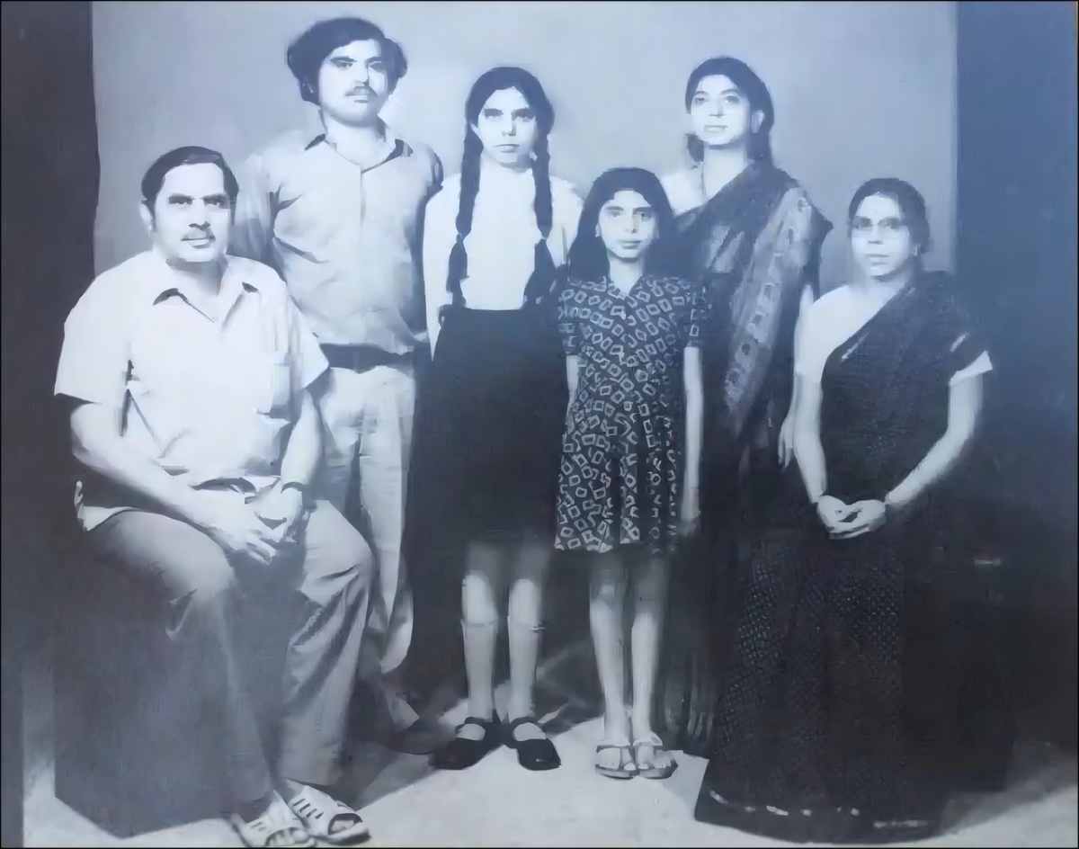 Krishna Bahadur and S. Ranganayaki with their children. Krishna Bahadur and S. Ranganayaki with their children.