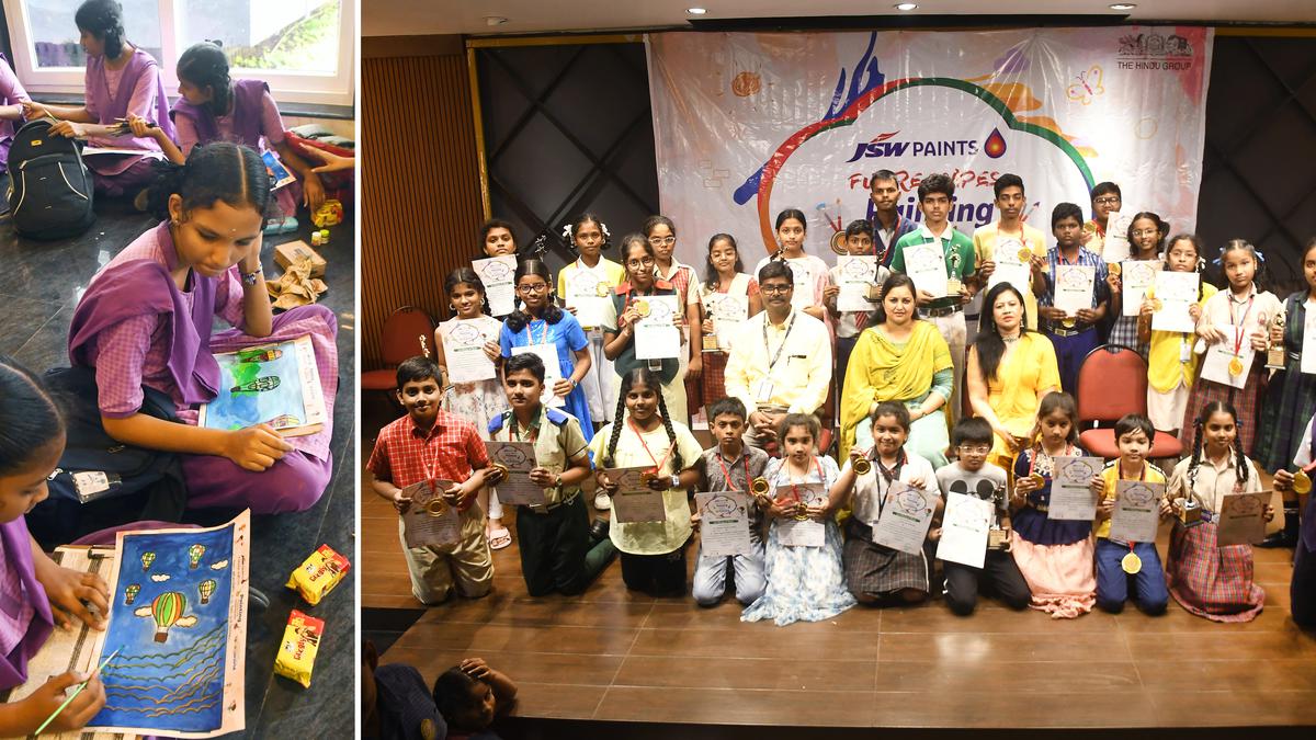 Regional finals of JSW Futurescapes Young World Painting Competition in Visakhapatnam a big draw