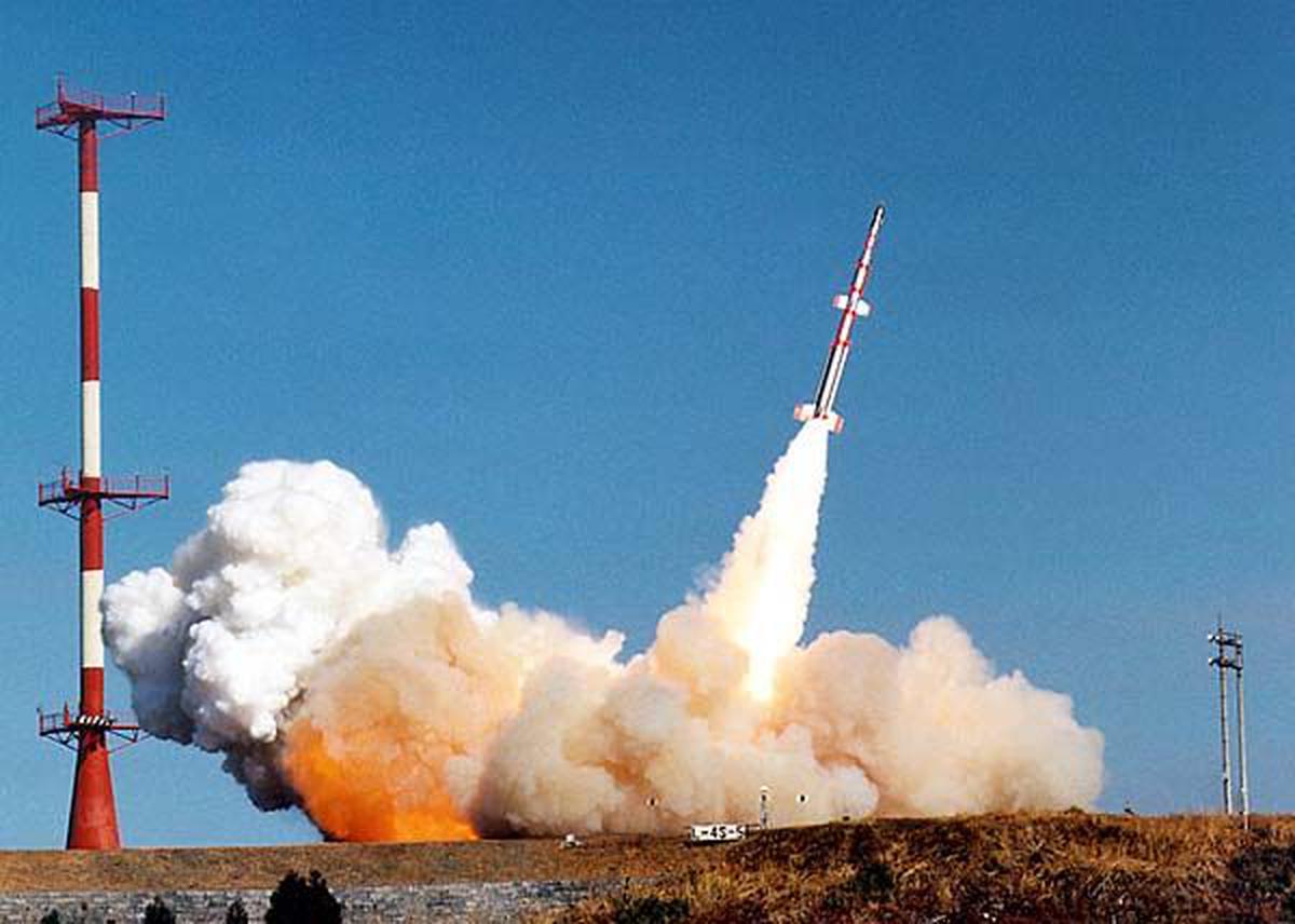 The successful launch on February 11, 1970. 