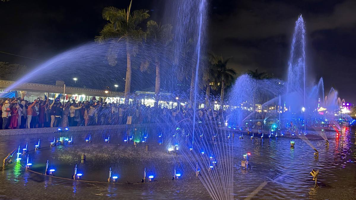 Dasara expo greets visitors with new attrations, including musical fountain