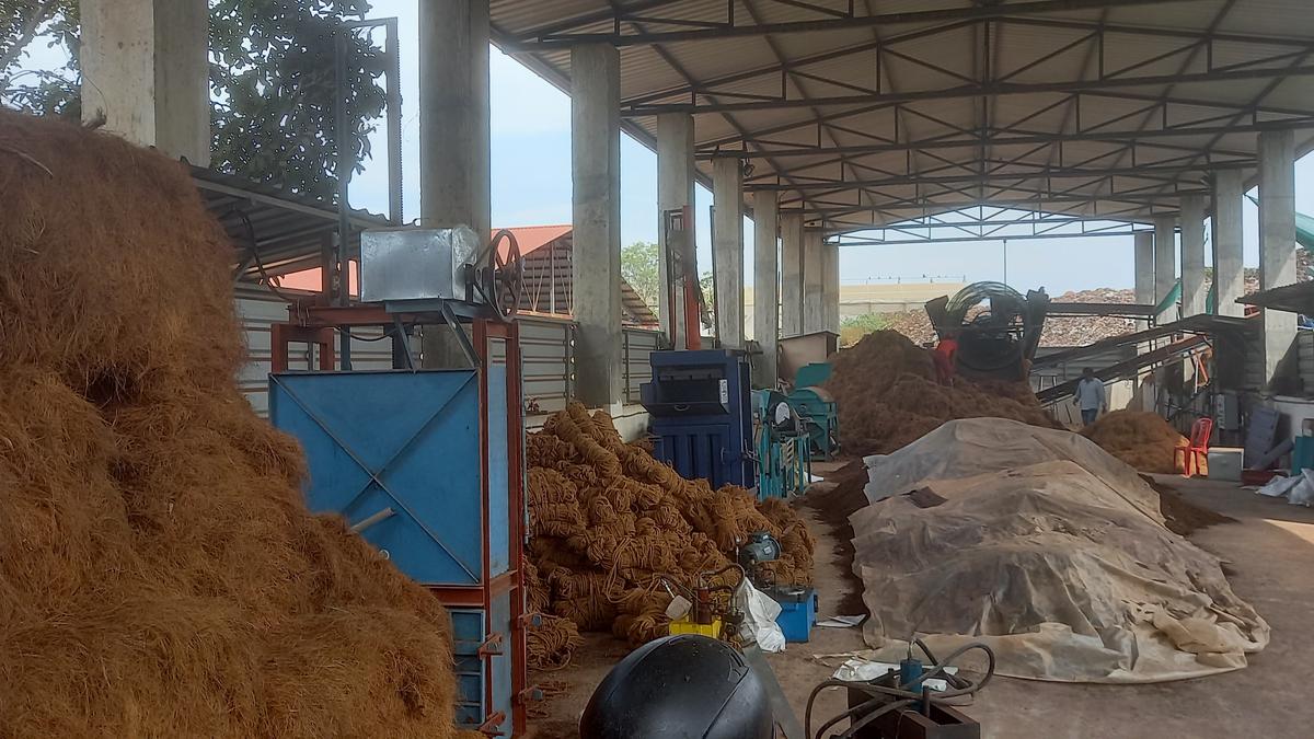 Pachchanady solid waste treatment facility recycles tender coconut waste in an unique way