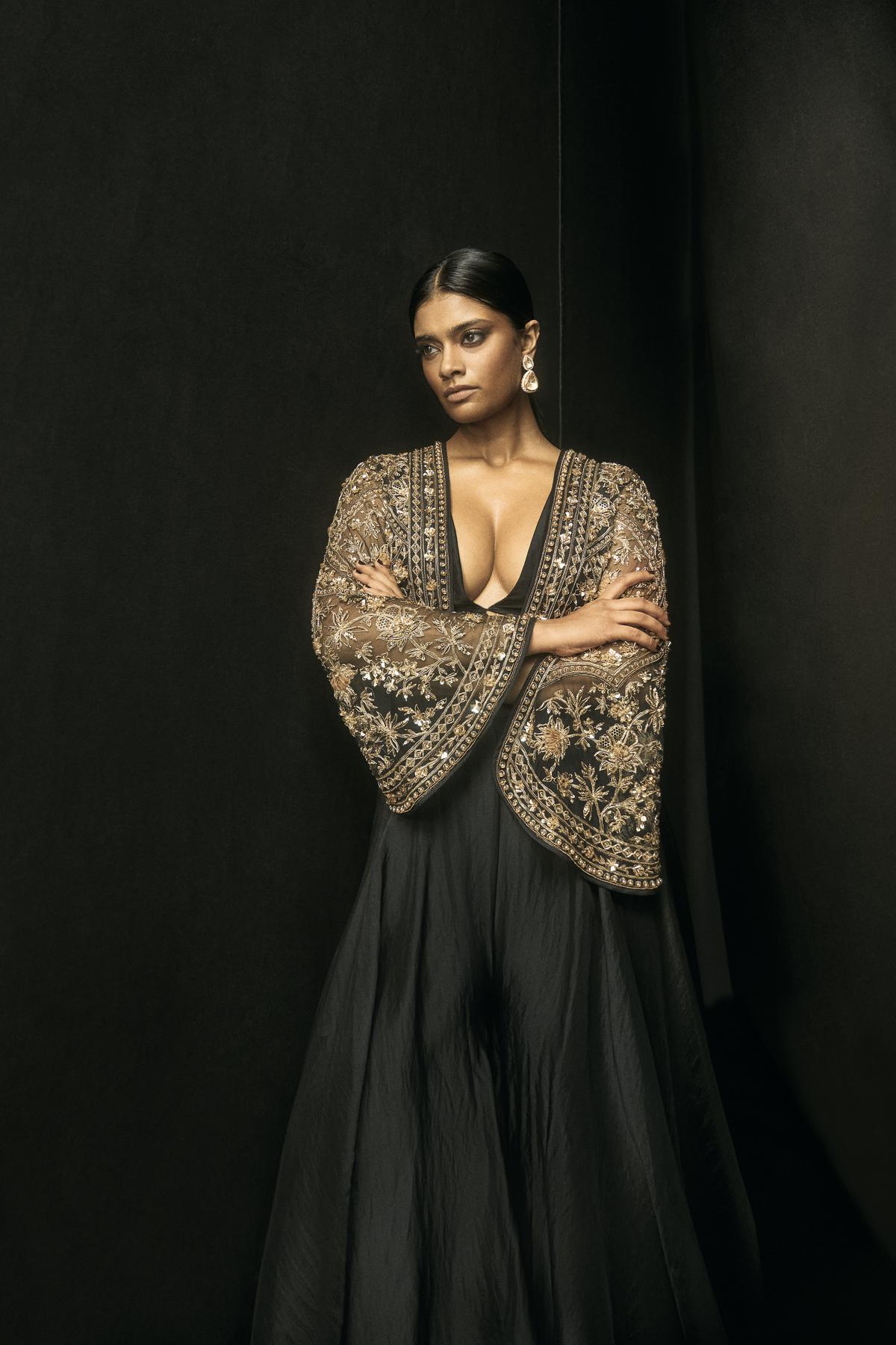    Model showcases a design by Ridhi Mehra