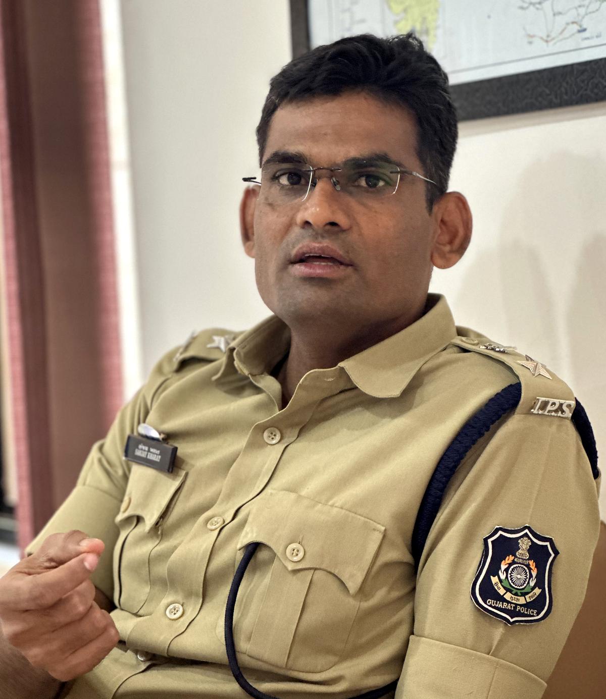 Amreli District Superintendent of Police Sanjay Kharat. Amreli District Superintendent of Police Sanjay Kharat.