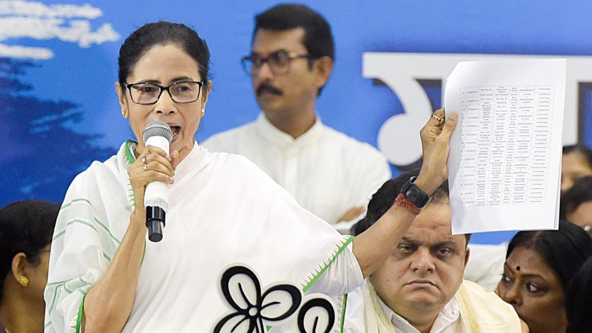 Mamata sets target for 2026 Assembly election, sounds alarm over voter list