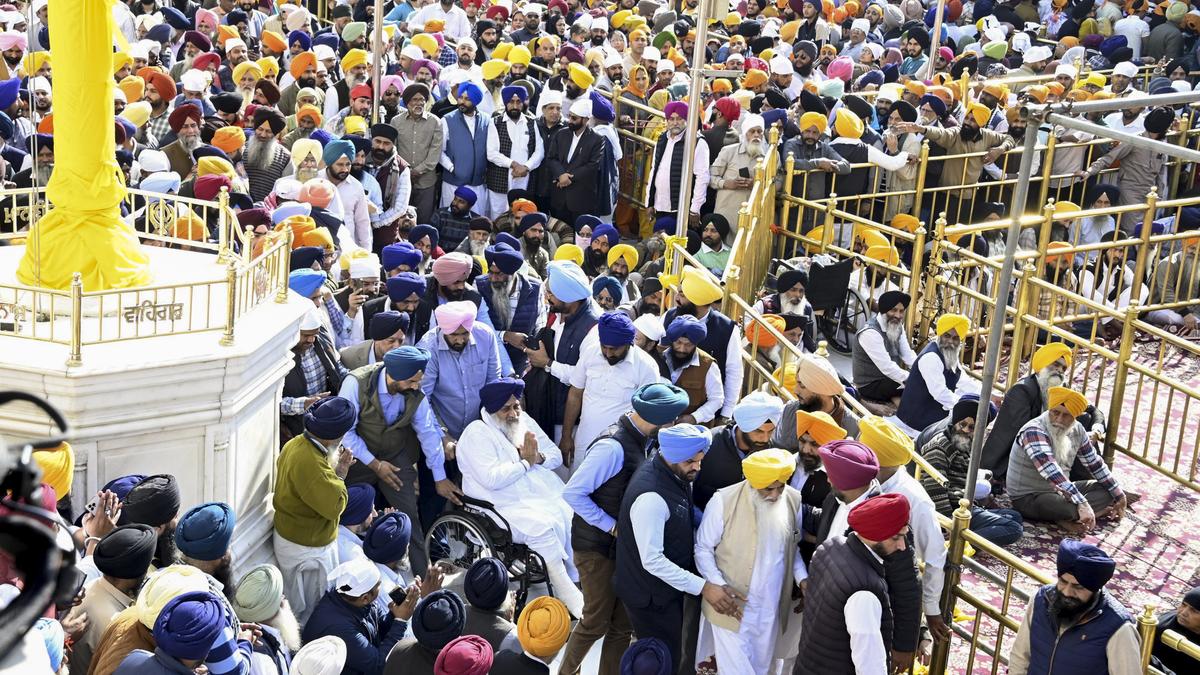 Sukhbir Singh Badal faces religious punishment from Akal Takht; ‘Clean the utensils and shoes of devotees’