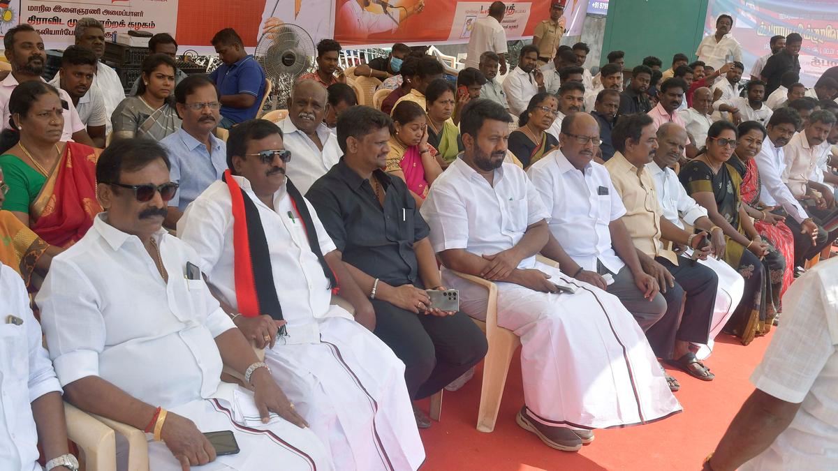 DMK launches hunger strike demanding restoration of Velrampet lake