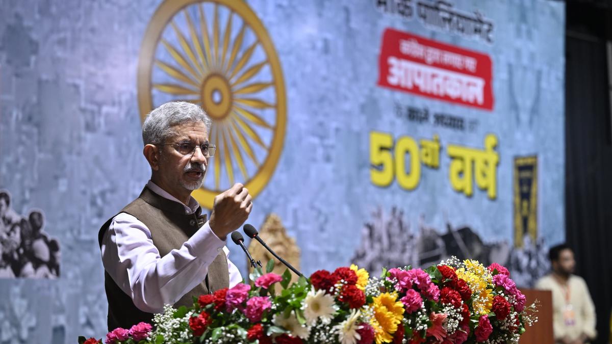 Emergency was imposed to bring down morale of the country, says EAM Jaishankar