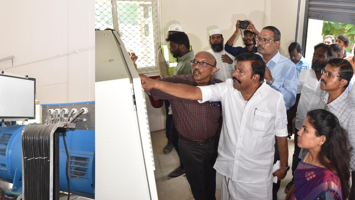 T.N. Minister Nehru reviews Chennai Metrowater’s sewer infrastructure projects in Nesapakkam, K.K. Nagar