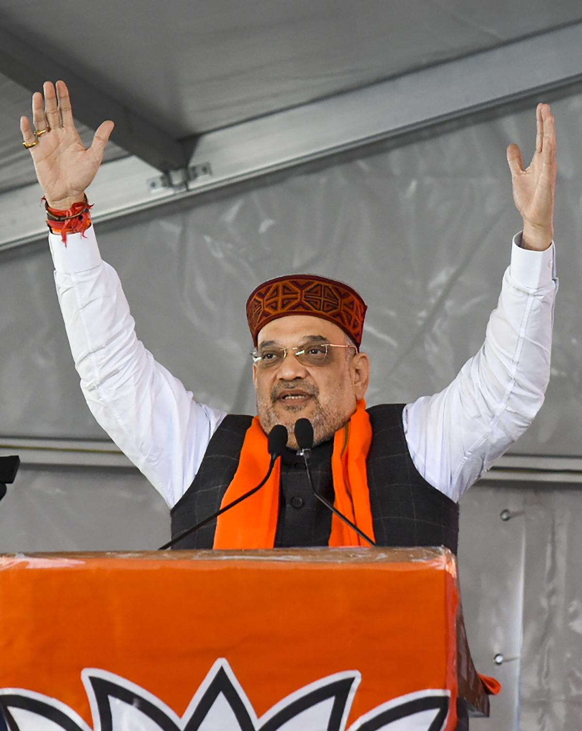 Amit Shah takes ‘many CM faces’ jibe at Congress in Himachal, calls it party of ‘raja-ranis’