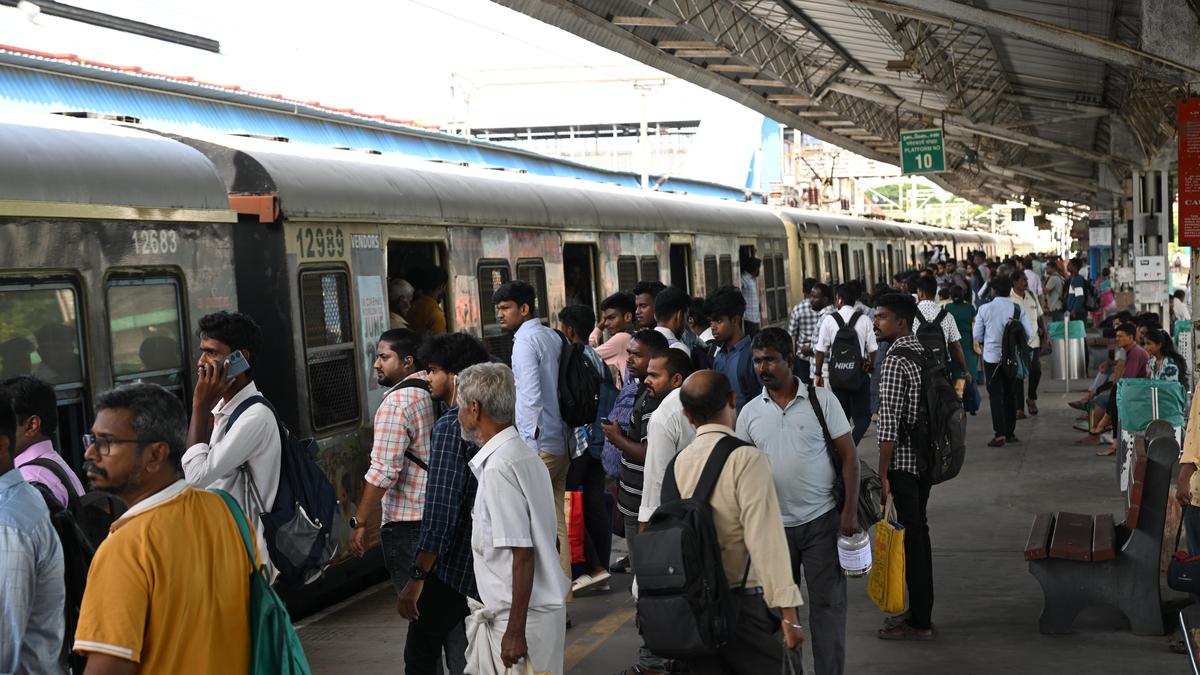 Number of suburban trains to be reduced on the Beach-Tambaram-Chengalpattu section for 45 days