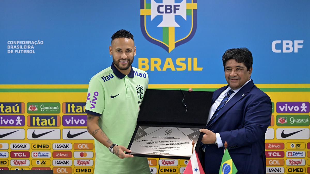 Neymar breaks Pele's Brazil goal-scoring record in 5-1 win in South American World Cup qualifying