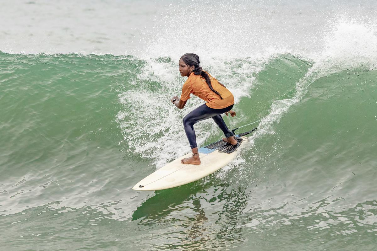 She is the current title holder for the Mahabalipuram Surf Competition