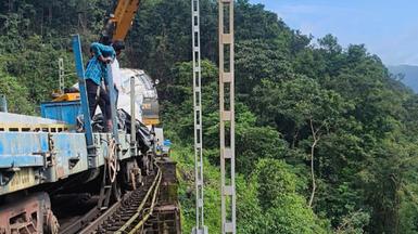 Powering through the Ghats: Track electrification of Sakleshpur-Subramanya  Road section completed - The Hindu
