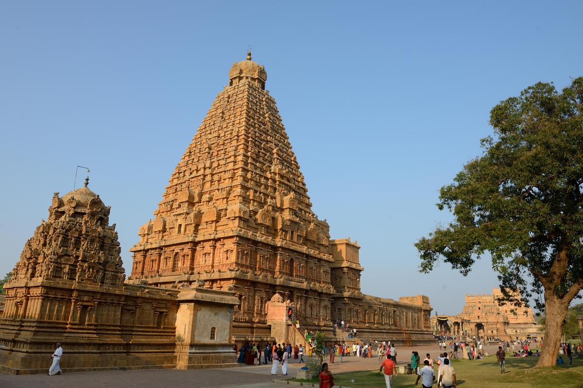 The Brihadeeswara Temple in Thanjavur.